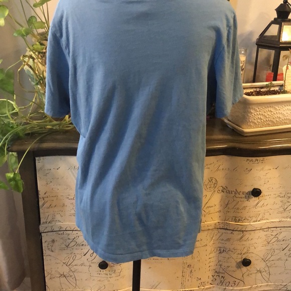 DOG IS GOOD CAT MOM GRAPHIC PRINT T-SHIRT BLUE WHITE SIZE EXTRA LARGE - Picture 5 of 12